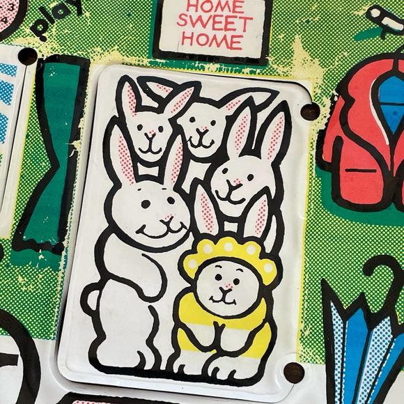 Johnson & Johnson Baby Bear Plays At Home Soft Baby Book Vintage 1983 Vinyl Bath - Picture 8 of 10